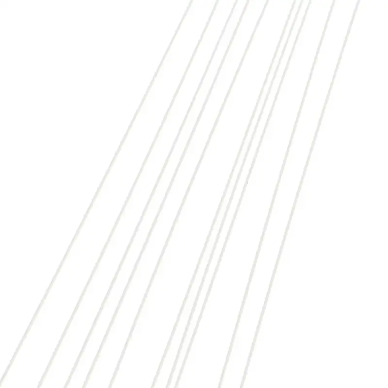 Tubes ronds en ABS de 0.5/0.8/1/1.5/2/2.5MM, longueur 500MM, tiges rigides en plastique solide pour modèle de structure de bâtiment, 50 pièces
