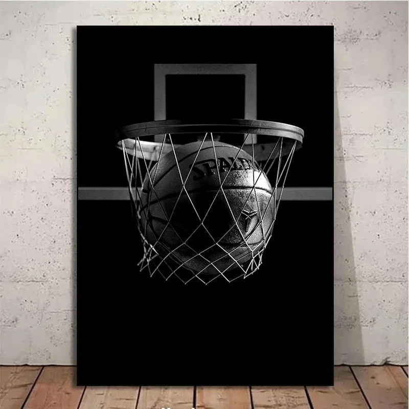 Inspirational Basketball Court Sports Motivational Quotes Poster Canvas Painting Nordic Wall Art for Living Room Home Decor