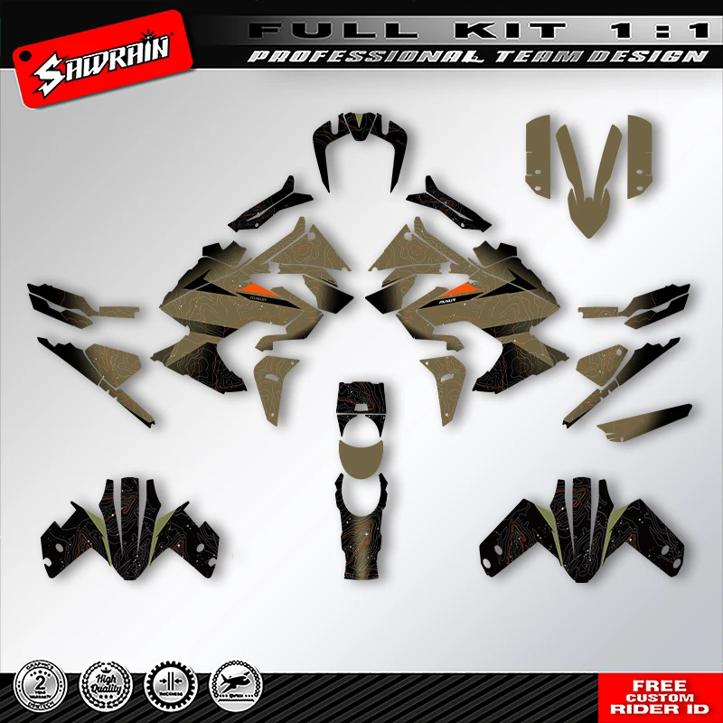 

Sawrain Motorcycle Graphics Backgrounds Decals Stickers Kit Number Name Custom For KTM ADV 1290 790 R S 2021 2022 2023 006