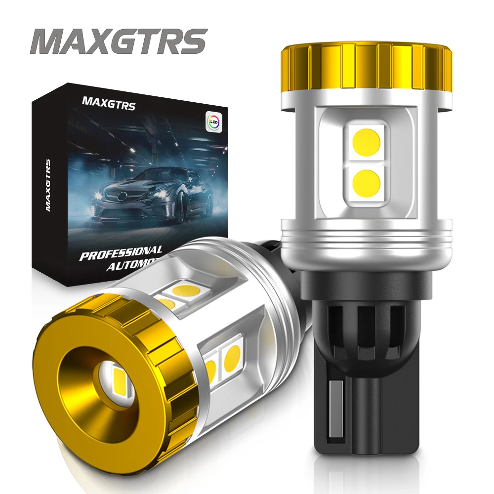 

2x 2000LM Canbus T15 T16 LED Reverse Lights W16W Car Back Up Rear Lamp White Red Orange Yellow Amber Super Bright High Power