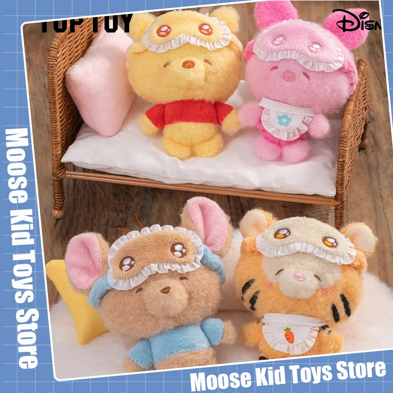 

Toptoy Spot Disney Squinting, одежда для сна, виниловые подвески, слепая коробка, игрушки, аниме, стежка, Винни-Пух, подарок на день рождения, украшения