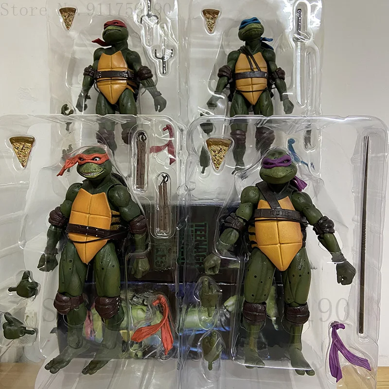 1990 Movie NECA Mutant Ninja Turtles Action Figure Raphael Donatello Michelangelo Leonardo Shredder Krang Figures Toys - view 4