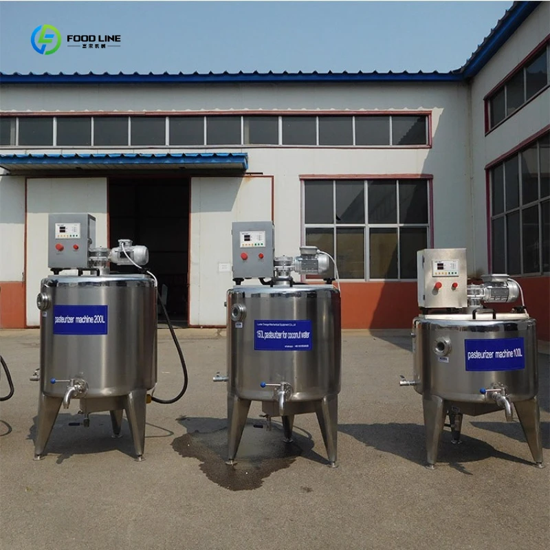 Pasteurization Tank Milk Pasteurizer Tank For Beverage Dairy Factory Use FL Customized