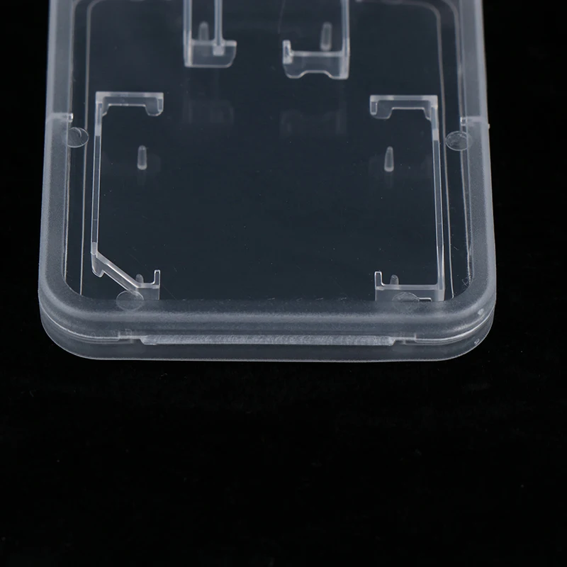 صندوق تخزين بطاقة ذاكرة SD شفاف ، حافظة تخزين ، غطاء واقي ، بلاستيك ، TF ، Sim ، SDHC ، MMC ، XD ، CF c10-