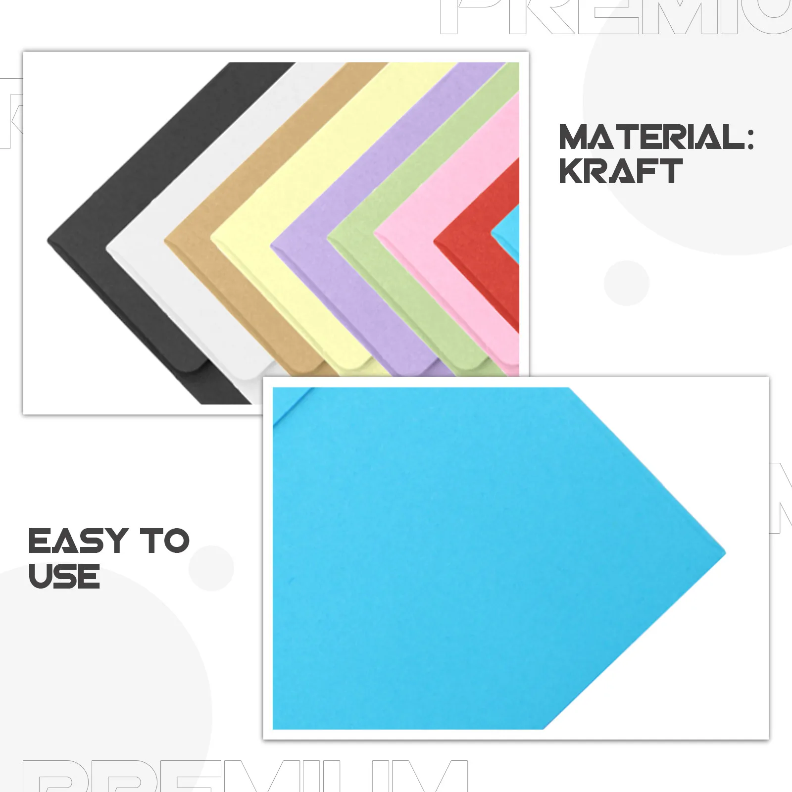 100pcs Thick Kraft Envelopes 10x10cm for Letters, Postcards, Invitations, Greeting Cards, Cash & Keys – Secure Mail