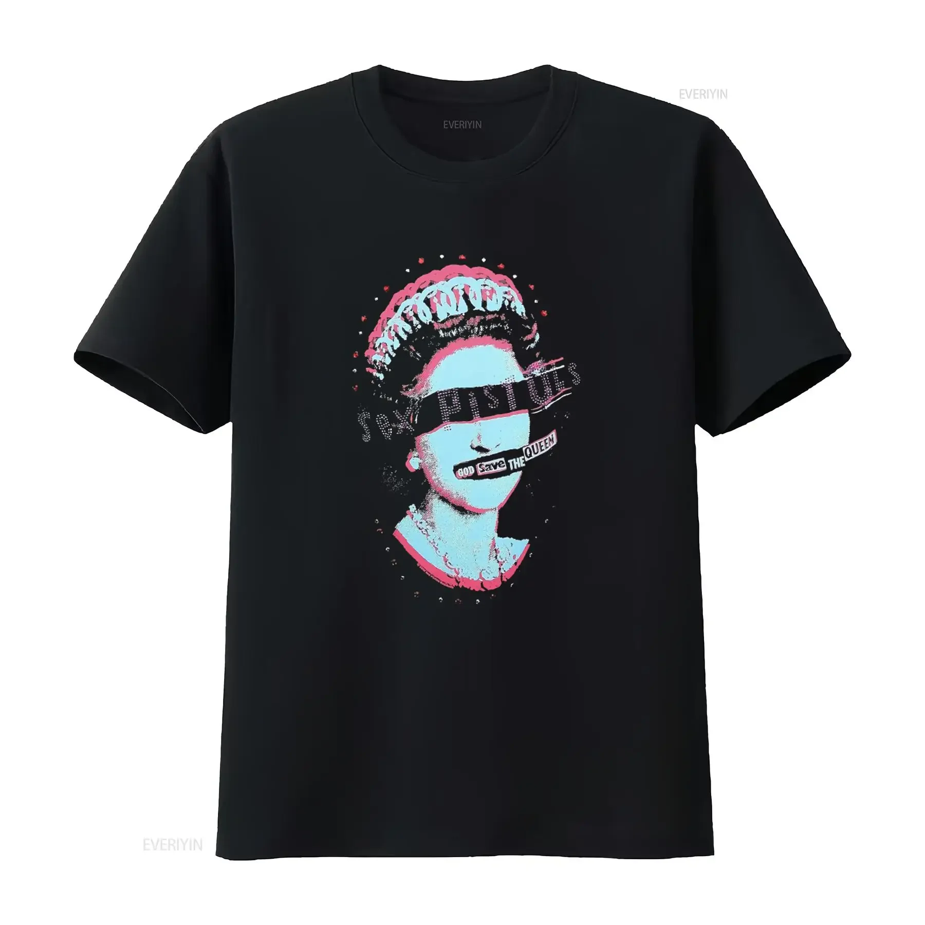 Amplified Vintage Sex Pistols God Save the Queen VIP Punk Star T Shirt for Women XS S vintage Washed Slightly streetwear