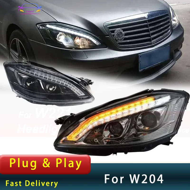 Styling Head Light For W2212006-2009 S300 S400 LED Upgrade  DRL Lens Signal Head Lamp Accembly  Auto Accesories