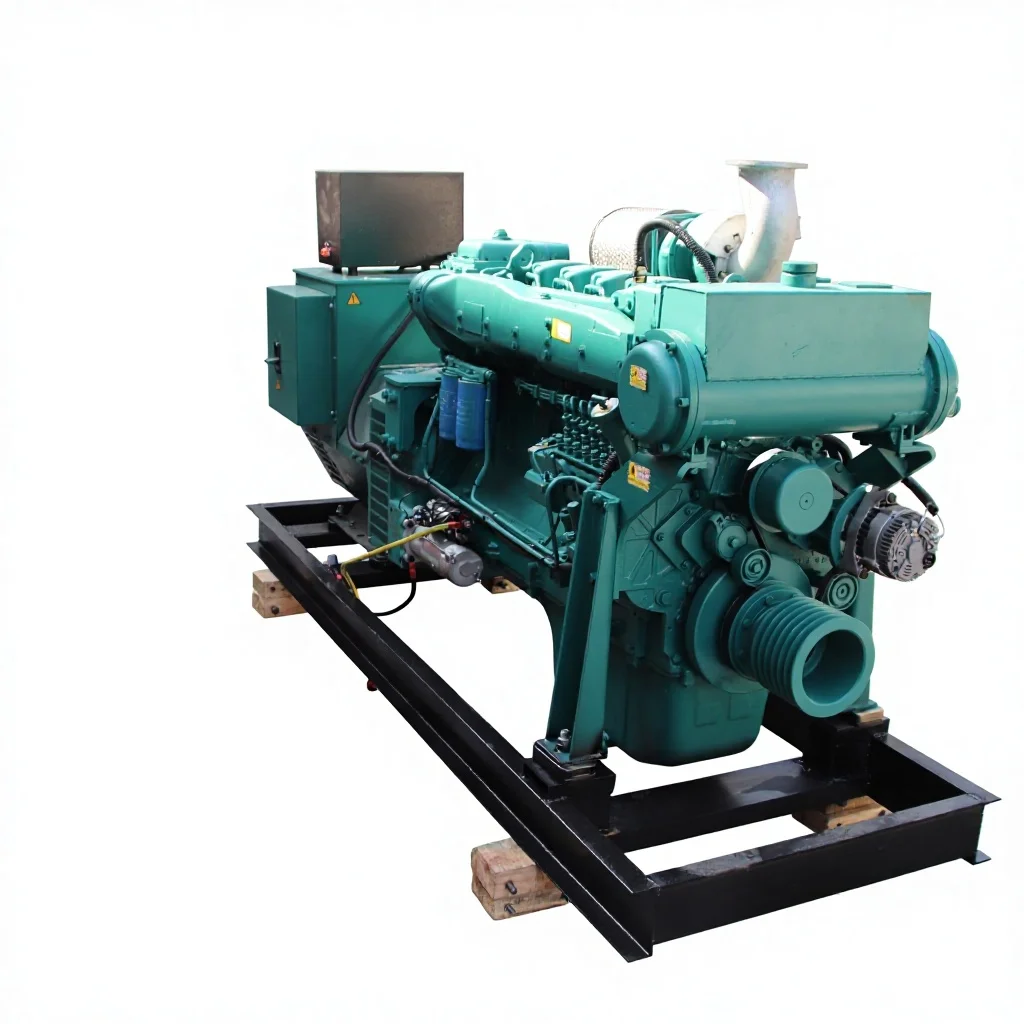 Marine engine with low fuel consumption of 300 kW and ship inspection certificate. Manufacturer supports customization