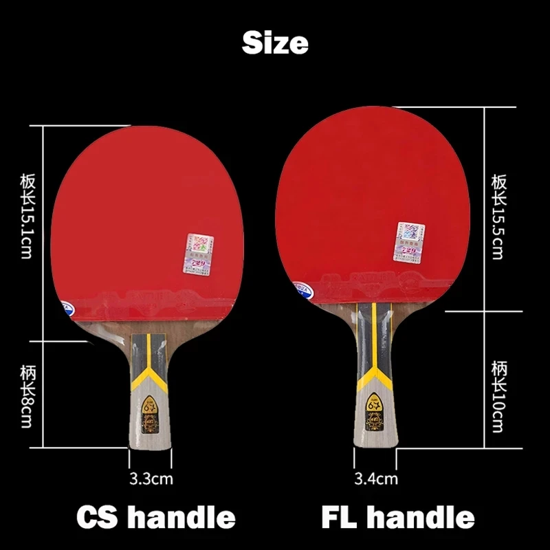 Friendship 729 King 9 Star 8 Star Table Tennis Racket Carbon Ping Pong Paddle High Sticky Pips-in Pingpong Bat with Bag