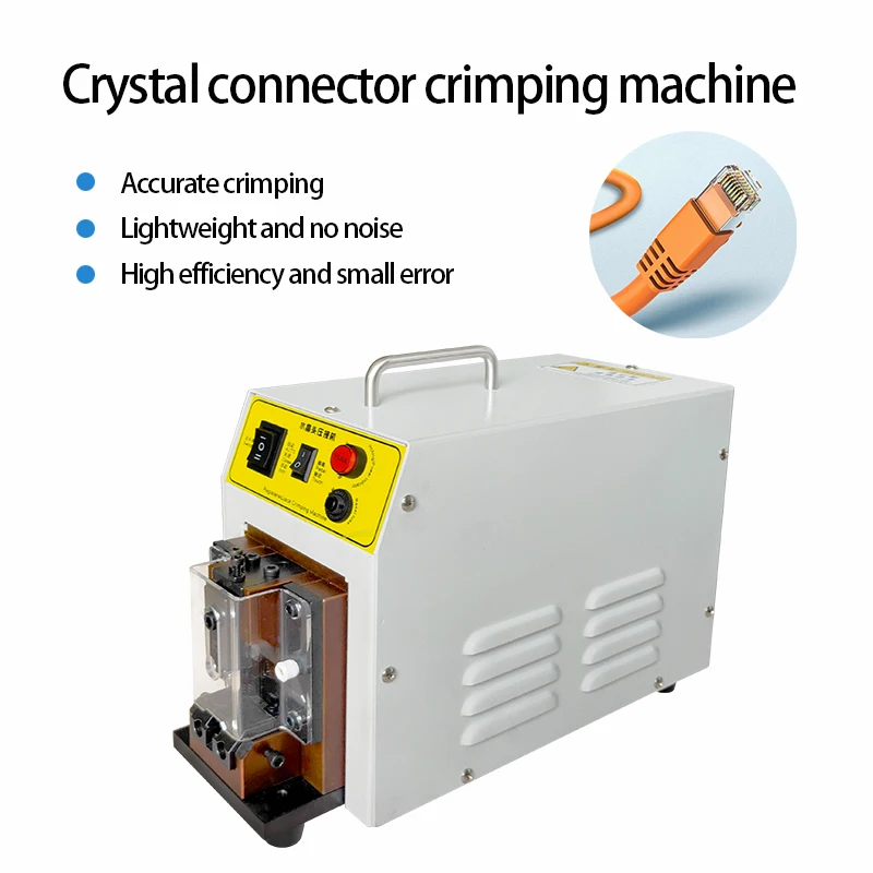 Rapid Production High Accuracy Rj45 Crystal Connector Net Cable Making Crimping Machine