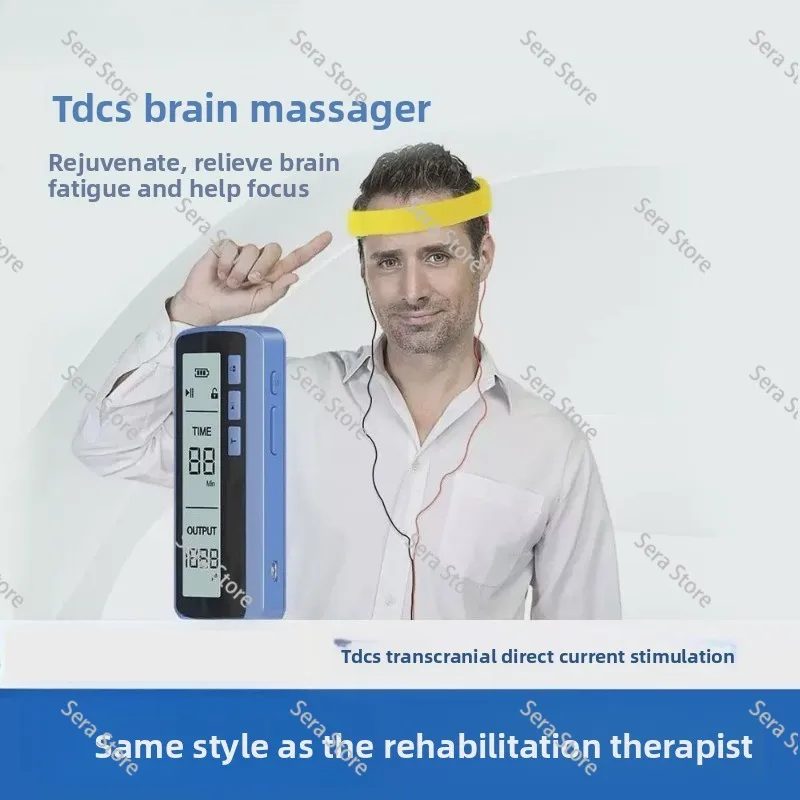 electric tDCS transcranial magnetic brain stimulation headache pain relief therapy head massager device