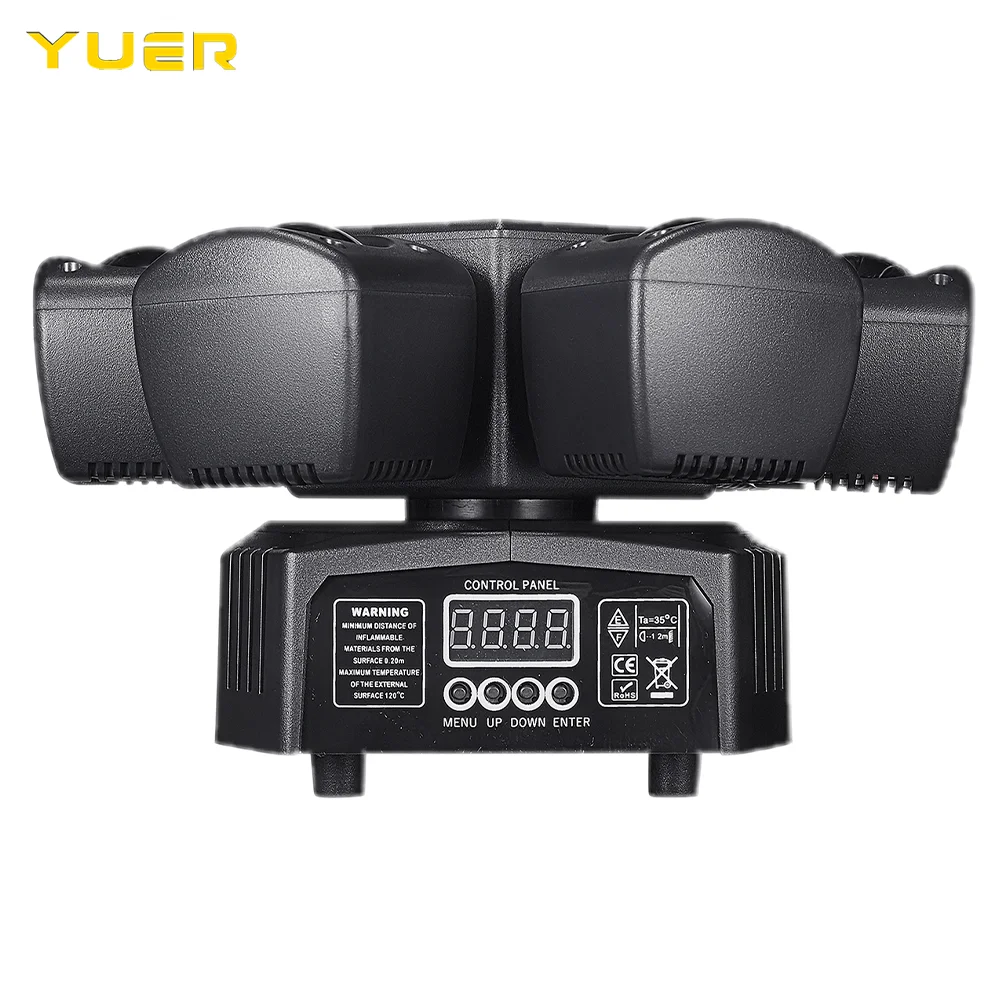 80W LED RGBW Six Arm Moving head Light Bean Gobo Laser Pixel Yellow Flash effect DMX512 Remote control For DJ Disco Party Club