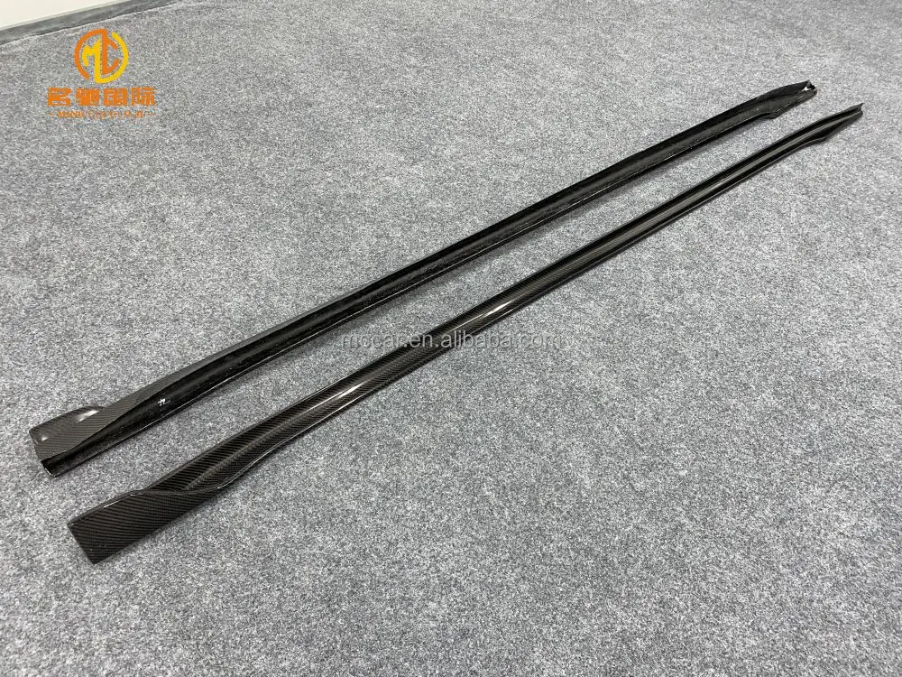 For Tesla Model 3 Side skirts carbon fiber V style Side skirts kit