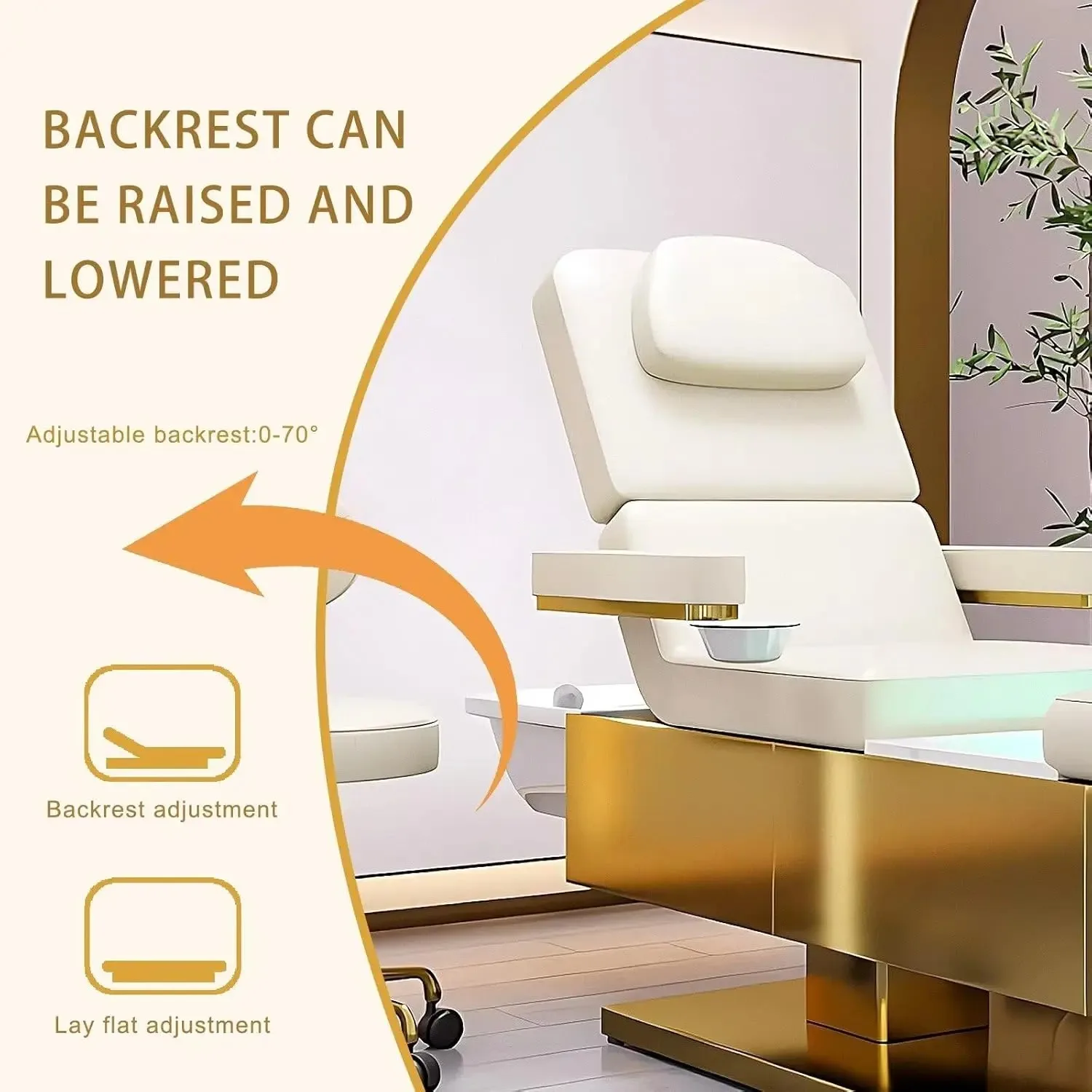 Electric Head Spa Shampoo Bed Multifunctional Foot Bath Pedicure Massage Chair All in One Beauty Salon Spa Equipment