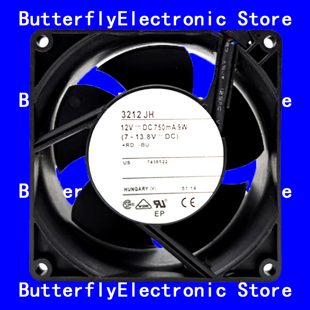 

НОВЫЙ ОРИГИНАЛЬНЫЙ ВЕНТИЛЯТОР 3212JH 3212 JH 12 В постоянного тока 9 Вт 9238 9 СМ 92*92*38 ММ