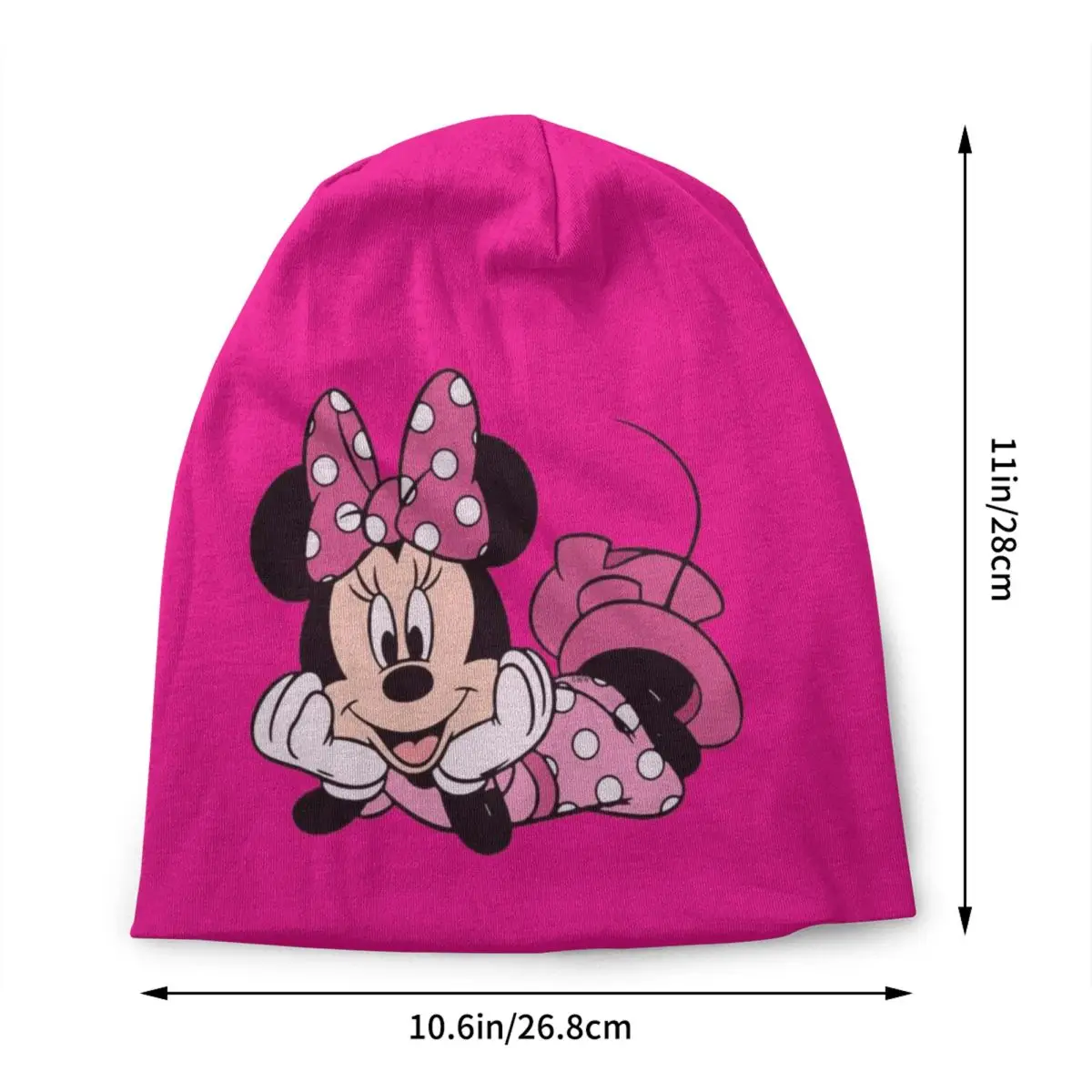 Custom Mickey Mouse Minnie Beanie Cap Unisex Winter Warm Bonnet Homme Knitted Hats Hip Hop Outdoor Ski  Skullies Beanies Hats