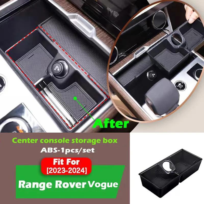 Auto-Aufbewahrungsbox für Range Rover 2013–2024, Innen-Armlehnen-Organizer für Range Rover Sport Vogue, Mittelkonsole, Aufräumtablett – Detail 2