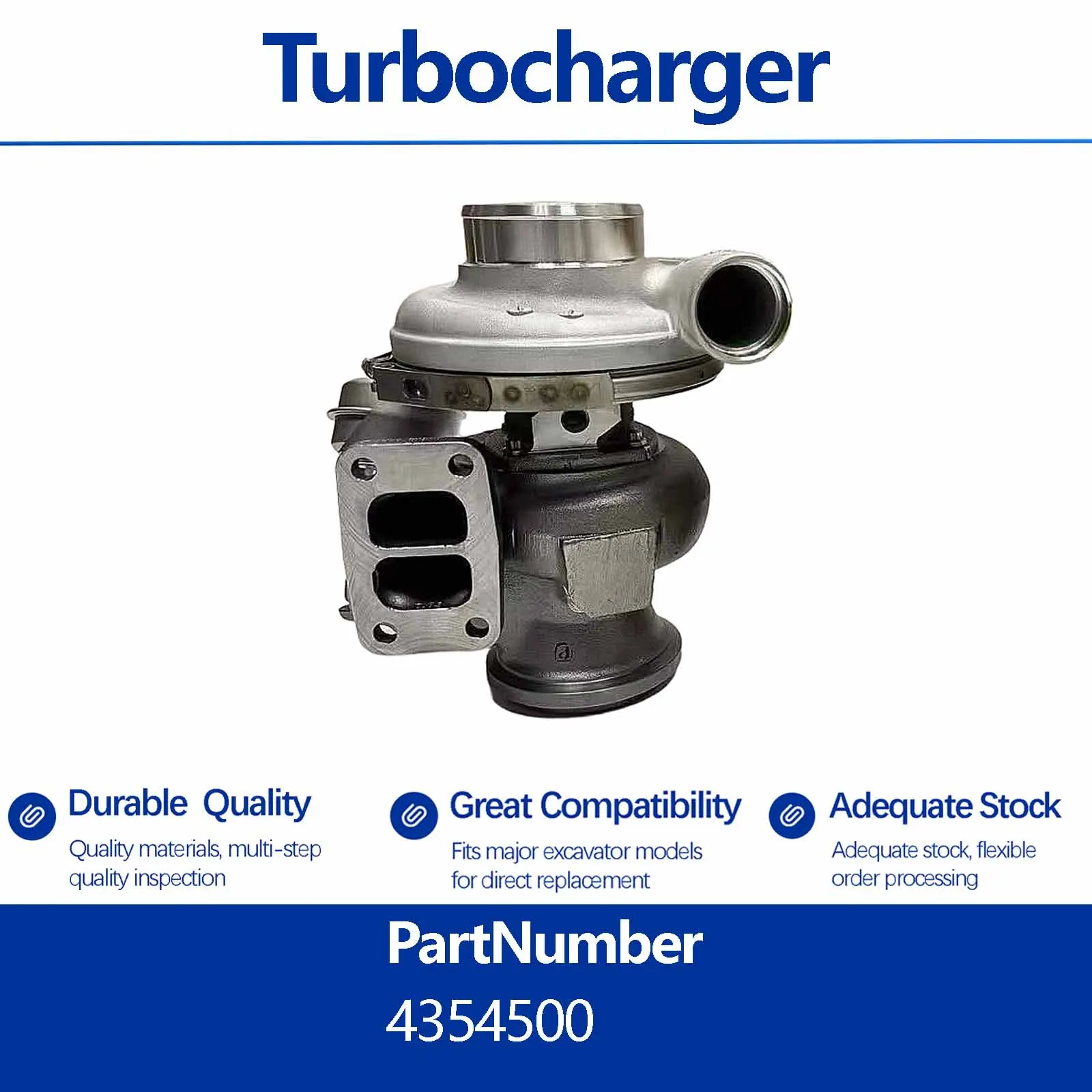 Motor-Turbolader 435-4500 4354500 für Caterpillar CAT 545D 535D 555D Radkompaktiermaschine