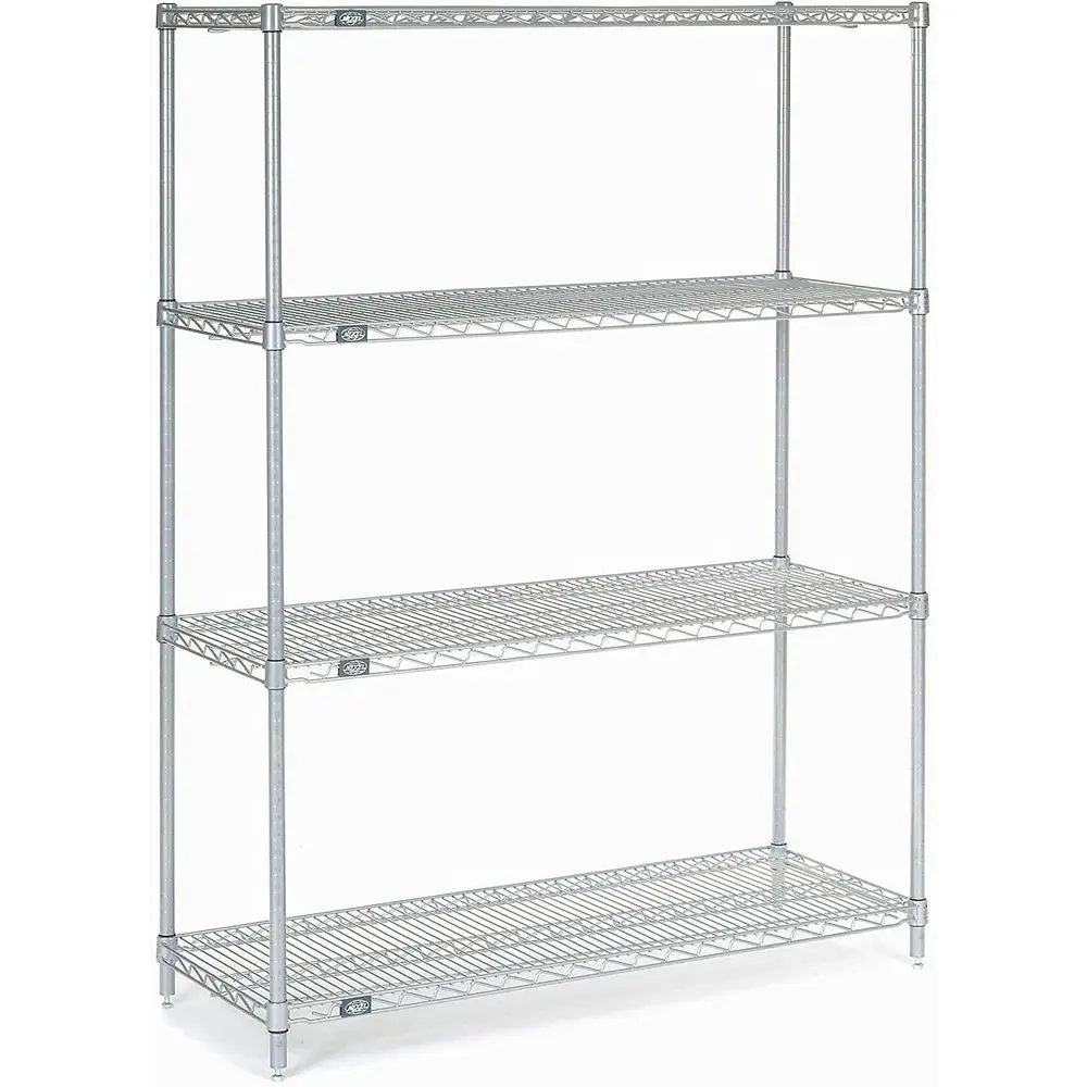

Стеллаж Nexel 24485C из хромированной проволоки, 48 дюймов (ширина) x 24 дюйма (глубина) x 54 дюйма (высота)