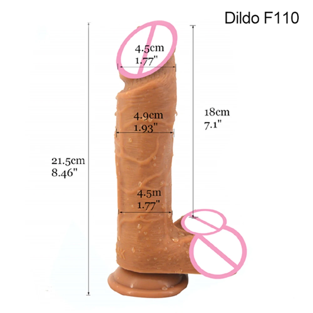 FAAK 8 inch dildo realistic penis lifelike dual density layer silicone sex toys massive cock with suction cup