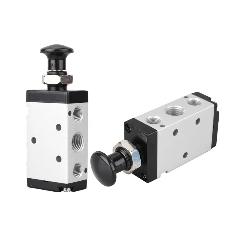 4R210-08  5 Port 2 Pos Hand Lever Operated Control Pneumatic Valve Manual switch valve push connector Muffler 4R310-10