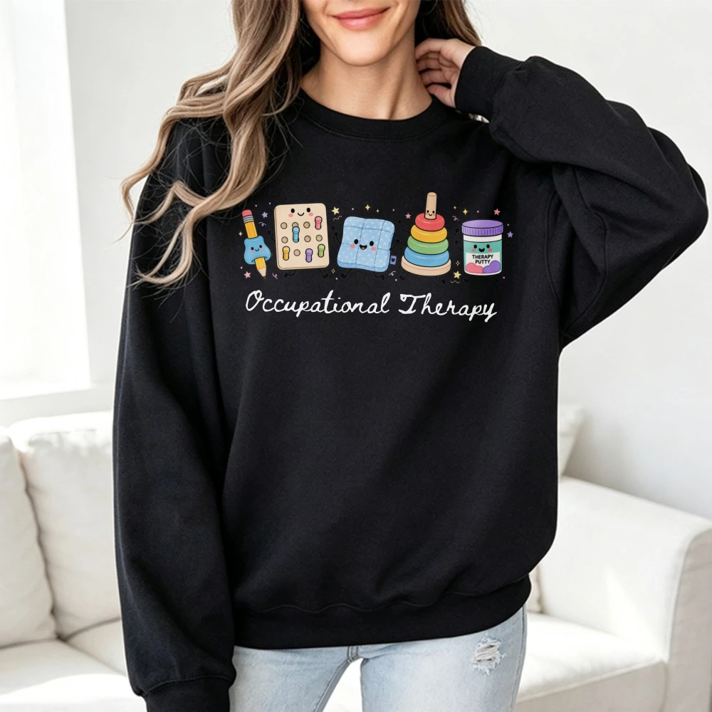 Occupational Therapy Pullovers Gift for OTA  Occupational Therapist Sweatshirt Therapy Hoodie OT Student Special Education Top