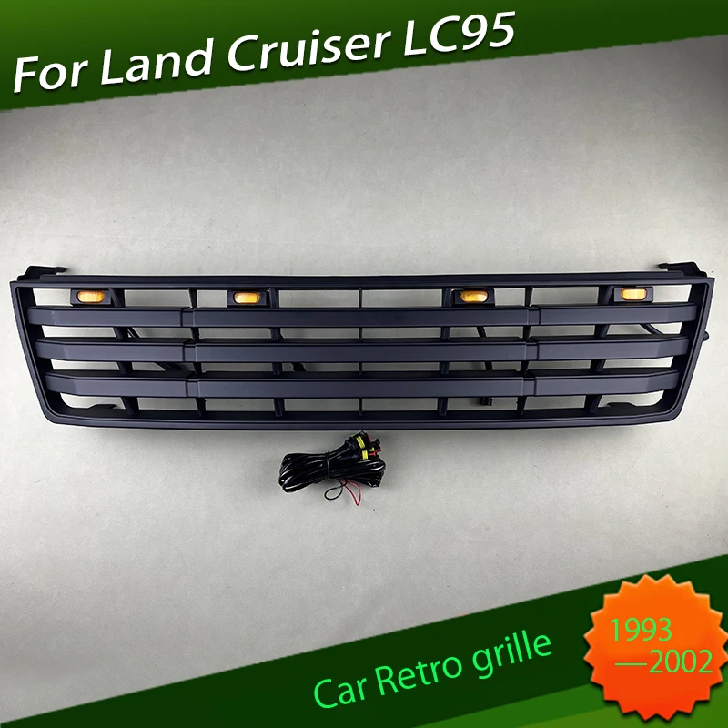 Suitable for Toyota Land Cruiser LC95 1993 1994 1995 1996 1997 1998 1999 2000 2001 2002 Retro Grille Headlight Kit Modification