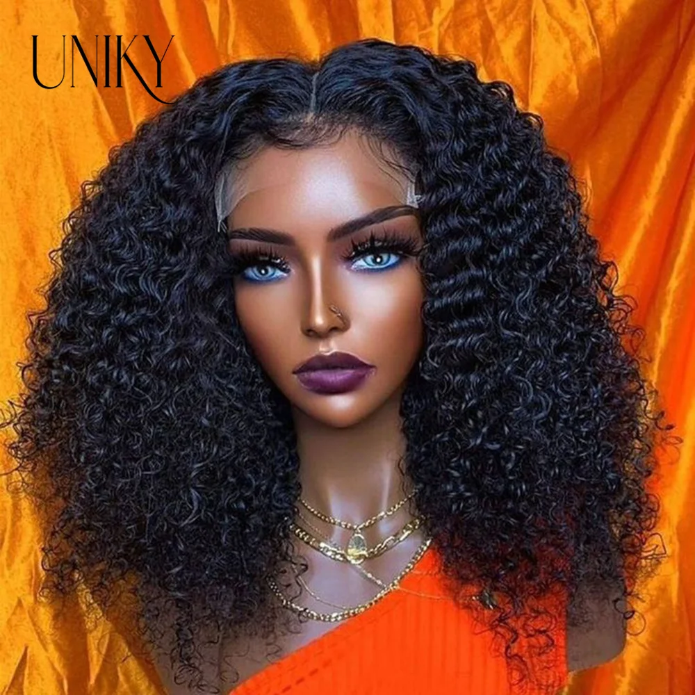 

Kinky Curly Bob Brazilian Human Hair Lace Front Wig 13X4 Lace Frontal 4x4 Closure Curly Wigs For Women Glueless Wig Human Hair