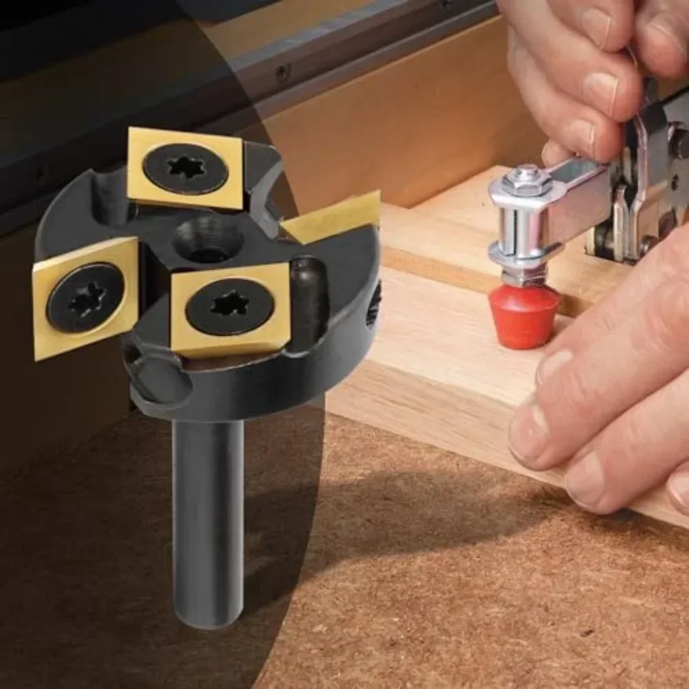 

Anti Vibration Design Carbide Insert Surfacing Router Bit with Replaceable Blade for Efficient Wood Processing