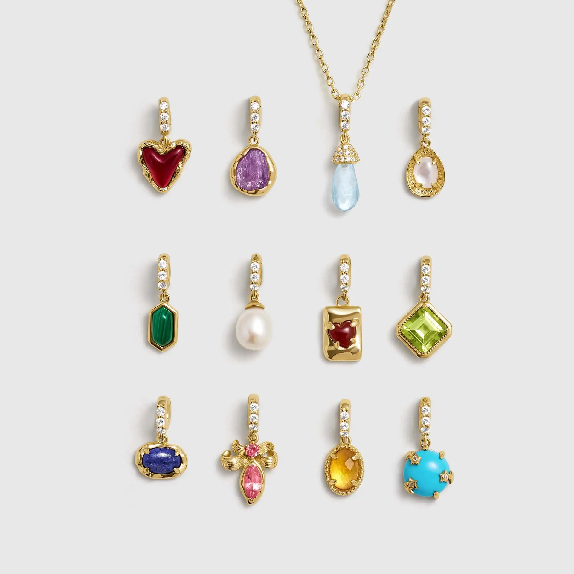 

5Pcs Colored Stainless Steel Pendants Used For Necklaces Bracelets And Bag Accessories