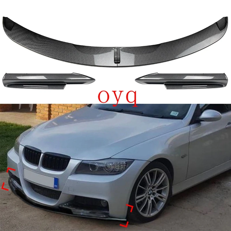 

Glossy Black Front Bumper Lip For BMW E90 E91 2005-2008 Car Modified Bodykits Front ABS Spoilers Trim