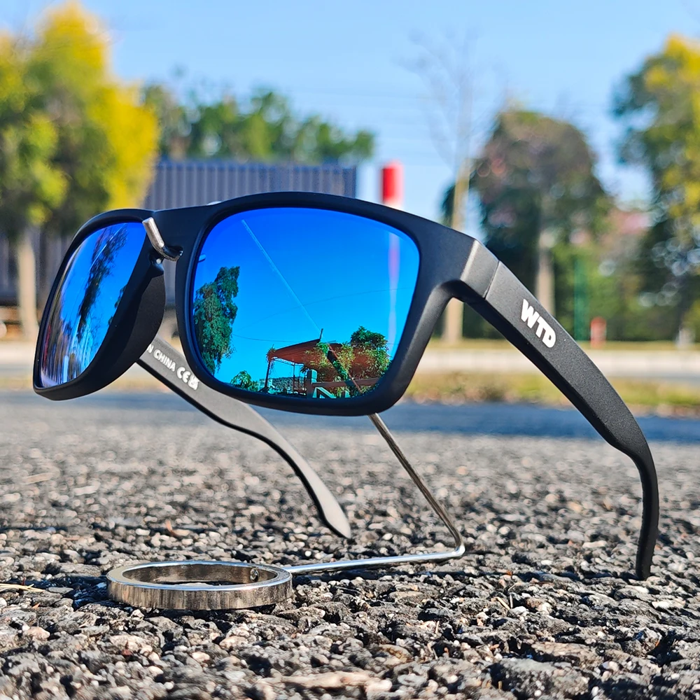 WTD Polarized Sunglasses Unisex UV400 Protection Square Glasses Outdoor Running Hiking Driving Fishing Travel Cycling Eyewear