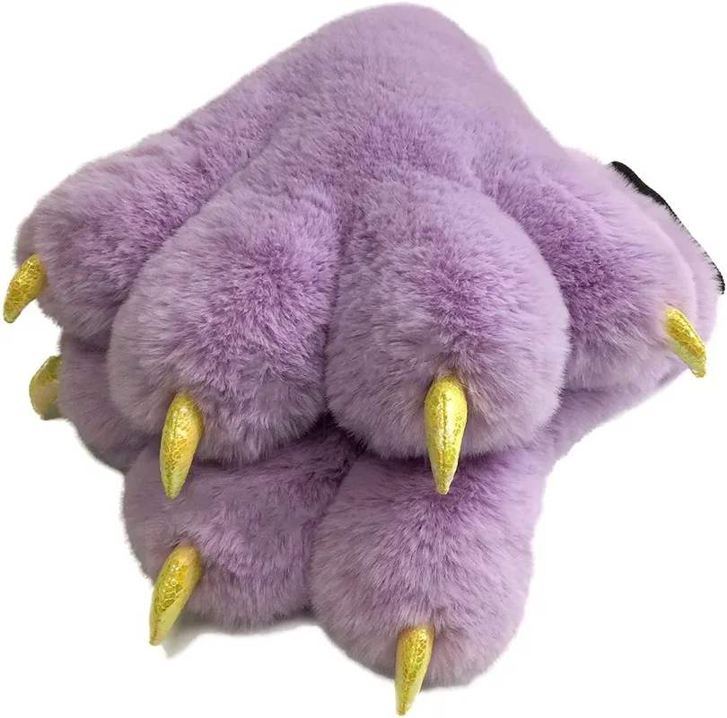 

Purple Fursuit Paws Furry Part Cosplay Furry Paws Gloves Costume Lion Bear Prop Children Adult