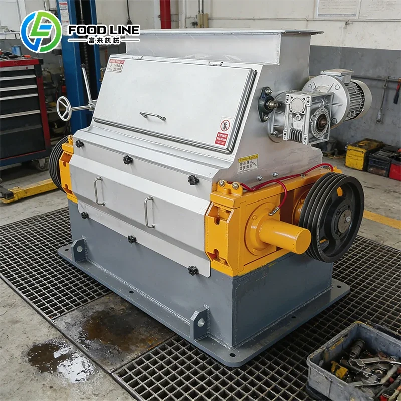Industrial Corn Flake Flattening Machine Customized Corn Flakes Machine High Capacity Uniform Pressing Food Grade Anti Rust