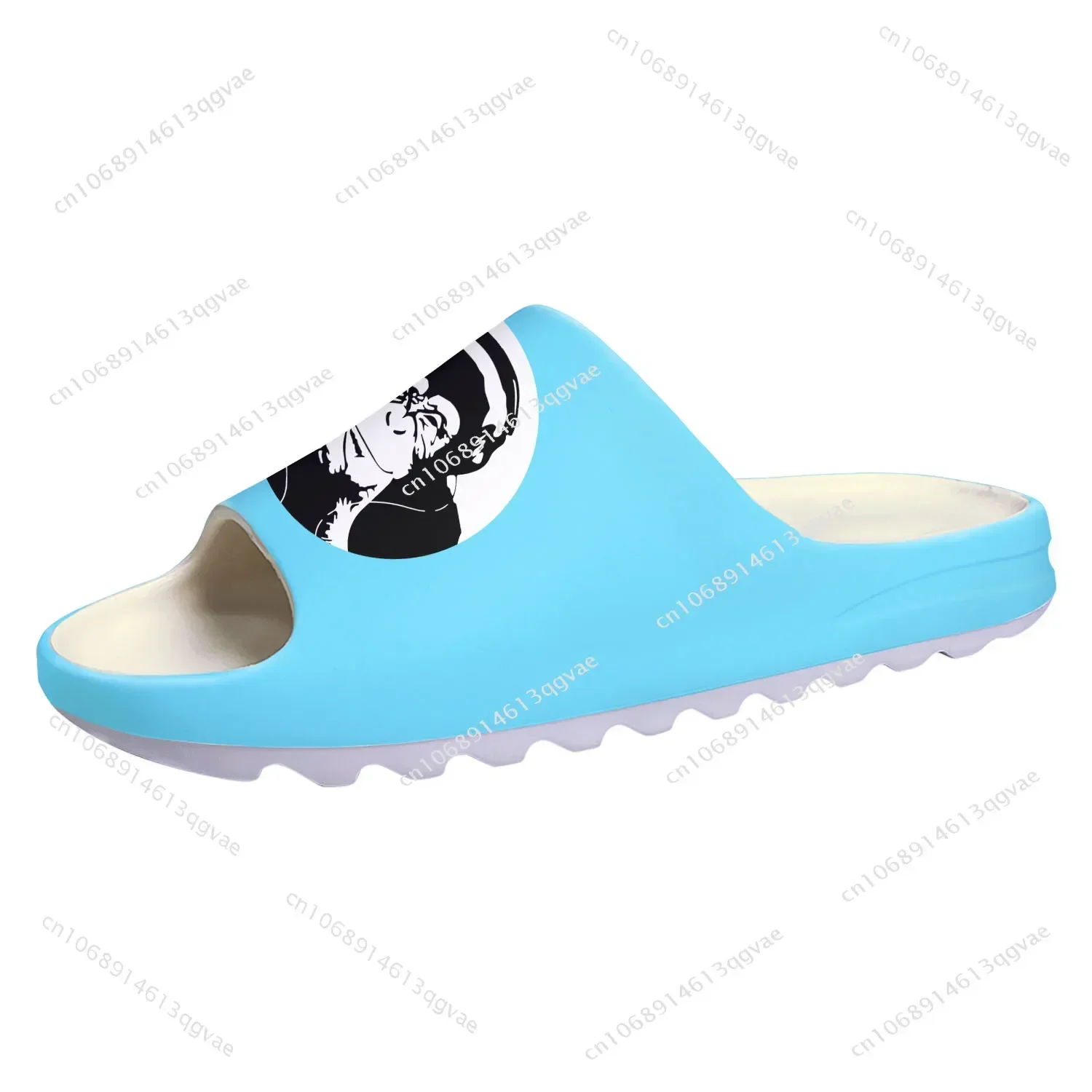 Banksy Thinking Chimp Soft Sole Sllipers Home Clogs Custom Water Shoes Mens Womens Teenager Stepping on Shit Bathroom Sandals