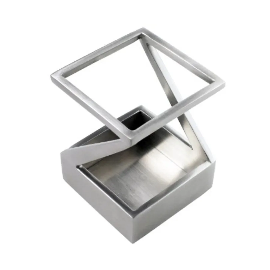

Подставка для ручек и карандашей Modern Art St203 из нержавеющей стали, серебристого цвета, запатентованная, высококачественный аксессуар для рабочего стола, подставка-стакан для ручек