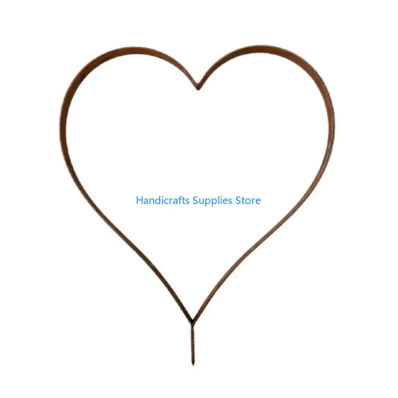 R1WA Iron Heart Garden Stake Outdoor Decoration For Landscape Yard Decoration