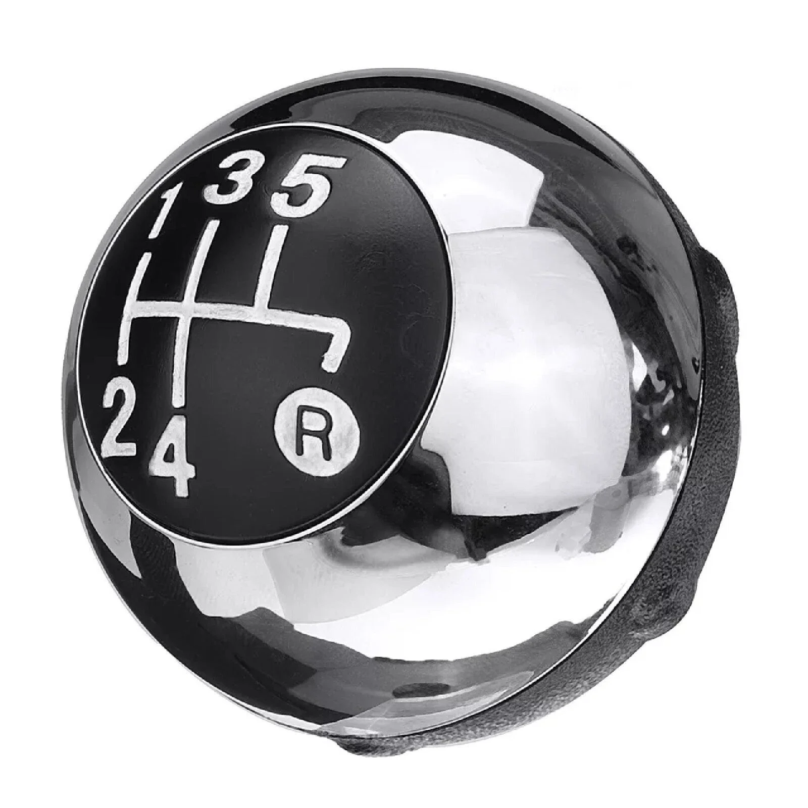 

Manual Gear Shift Knob 5 Speed Head Ball Chrome For Fiat 500 2012-2018 5+R Speed Manual Gear Stick Shift Knob Head Ball Part