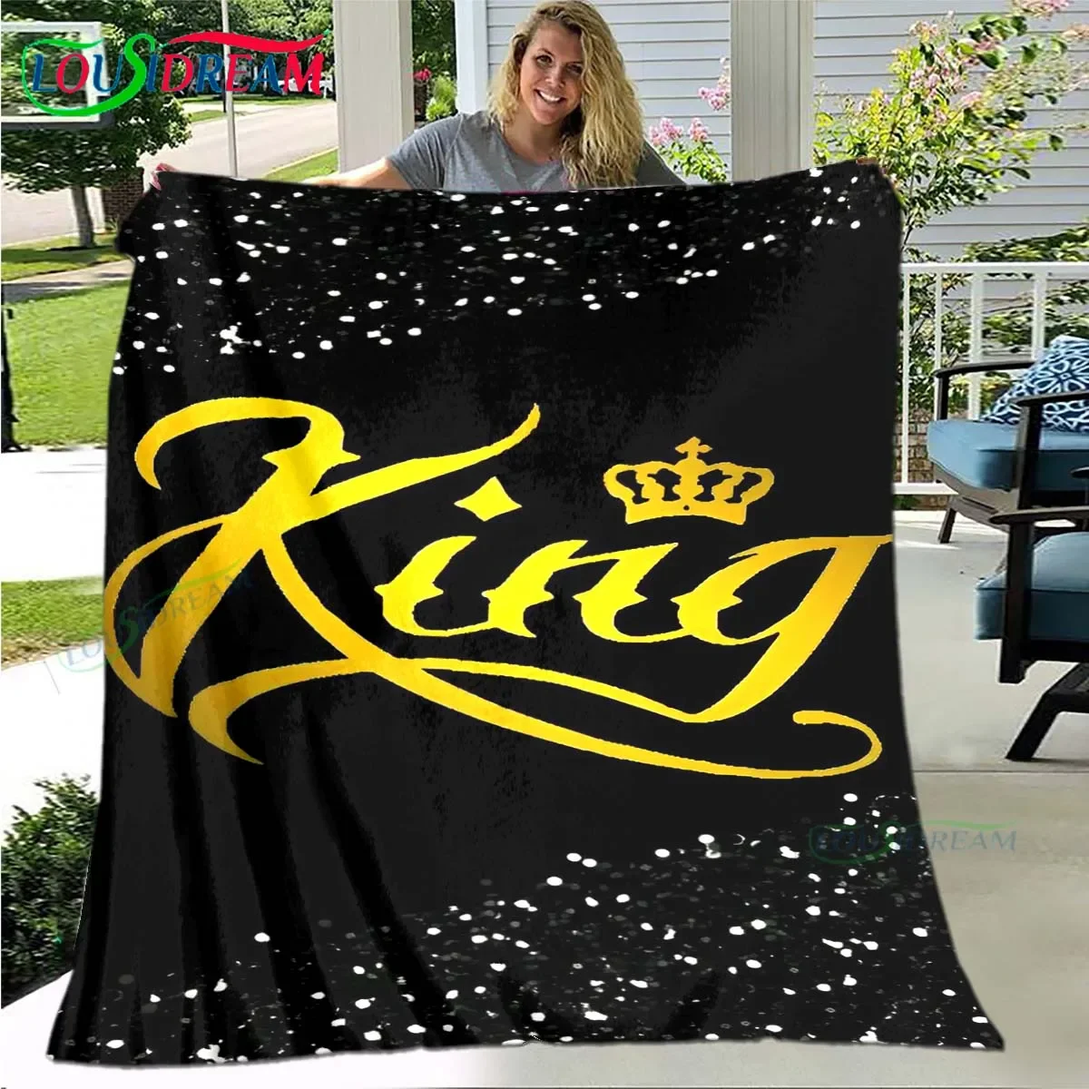 

Hot Sale Fashion King Queen Flannel Adult and Children Blanket Sofa Bed Decoration Blanket Portable Blanket bath towel Gift