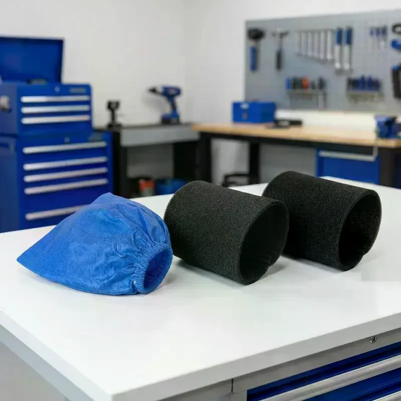 Durable Foam Filter Kit For Einhell Vacuum Cleaner VC 1250 Wet Dry Models Easy Clean 3pcs Replacement Parts Accessories