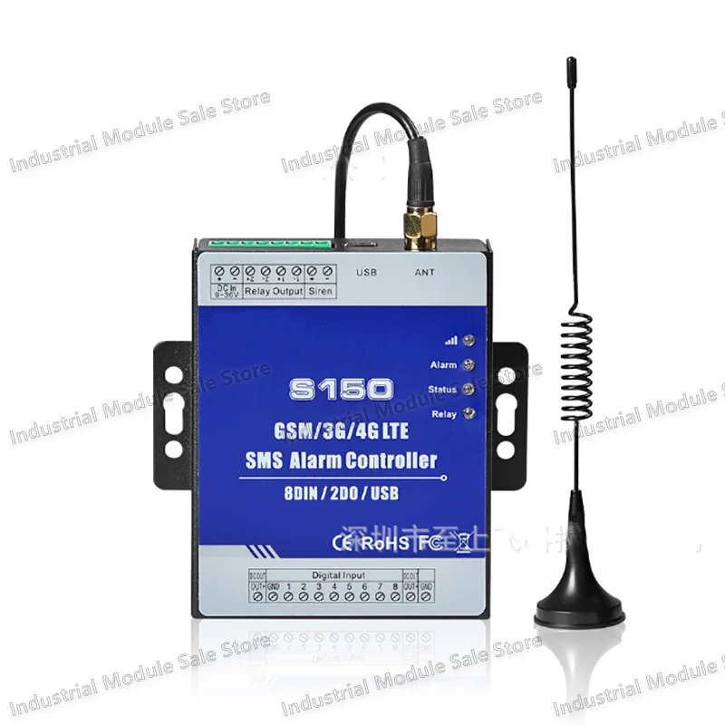 

GSM 3G 4G RTU SMS Контроллер сигнализации Промышленная система мониторинга IOT RTU Встроенный сторожевой таймер S150