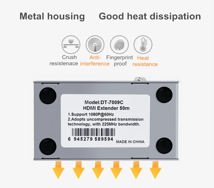 DTECH OEM 1080P 60 هرتز HDMl محول موسع جهاز إرسال الفيديو 1 في 2 خارج HDMI الخائن #5