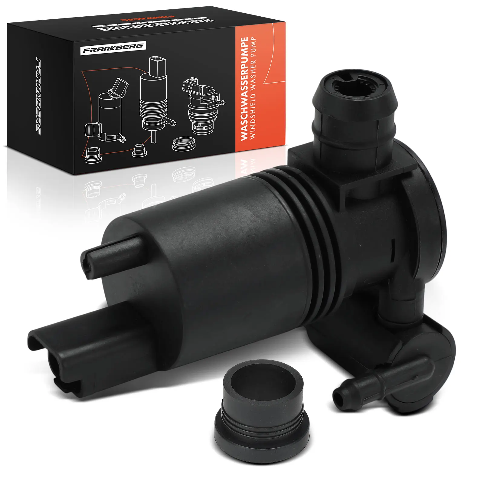Frankberg 1x Waschwasserpumpe Scheibenreinigung Vorne für Nissan Note E12 X-Trail T32 T32R 985103L000 985101H000 985102M500