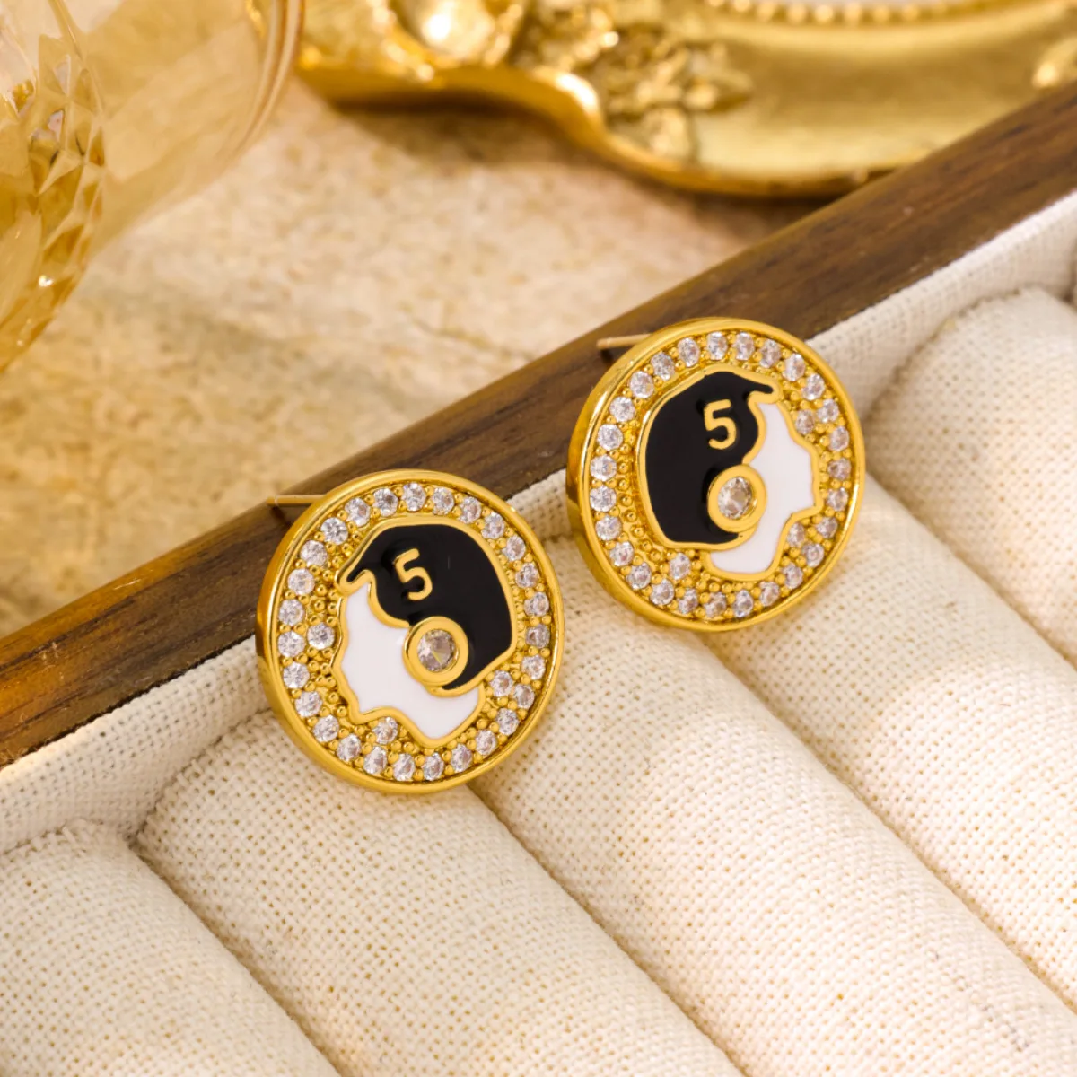 

Французские серьги в стиле ретро, геометрические круглые высококачественные легкие роскошные элегантные серьги