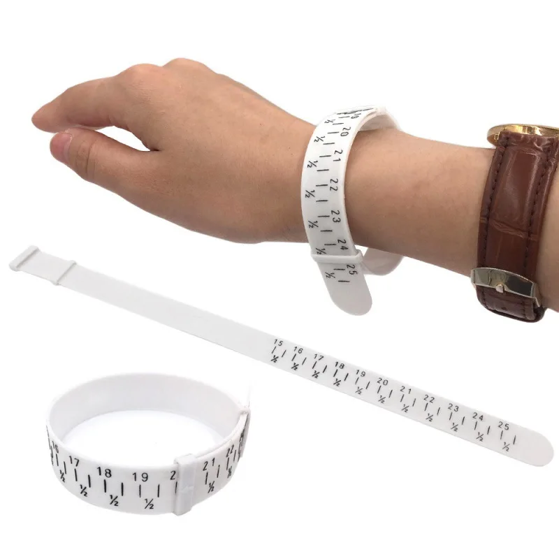 1Pc ABS Plastic Bracelet Bangle Gauge Sizer Jewelry Measure Wrist Size Tool 15-25cm Jewellery Bracelet Making Tools for Jewelers