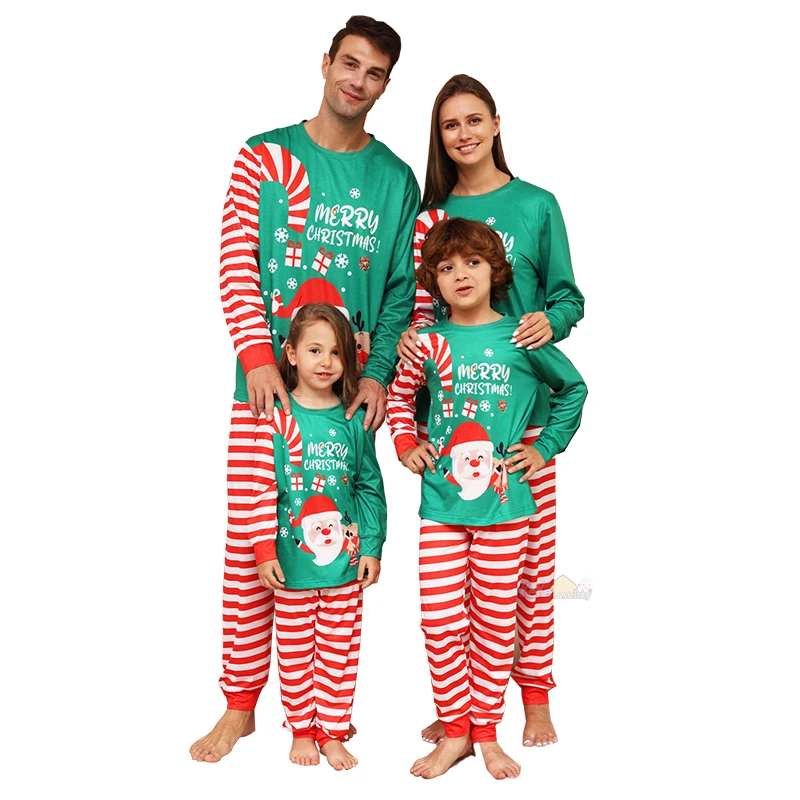 Christmas Matching Pajamas Outfits Adult Kids Baby 2024 New Family Xmas Sleepwear Father Mother Daughter Son Pyjamas Clothes Set