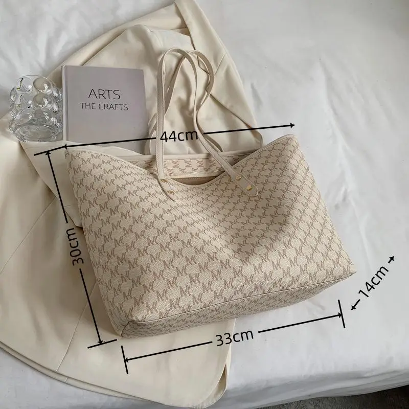 Sac fourre-tout décontracté polyvalent pour femme, grand sac, design haut de gamme, léger, luxe, initié, grande capacité, commconsultable, nouvelle mode, 2024