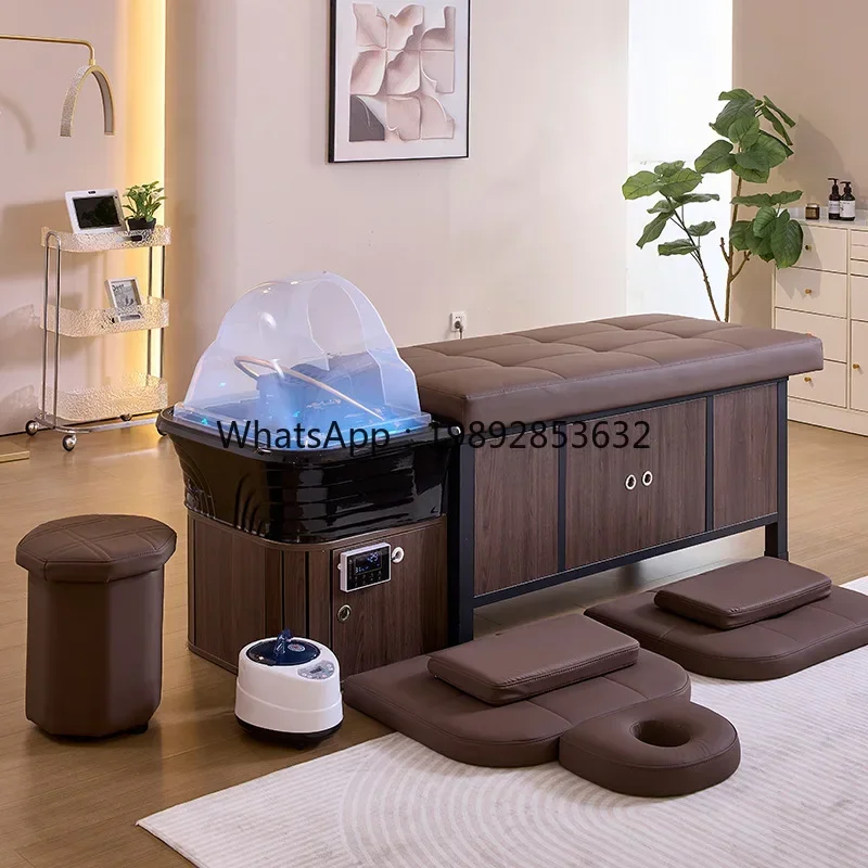 

Z12- Shampoo Bed for Hair Salons with Constant Temperature Water Circulation for Beauty Salon Flat Lying Steaming