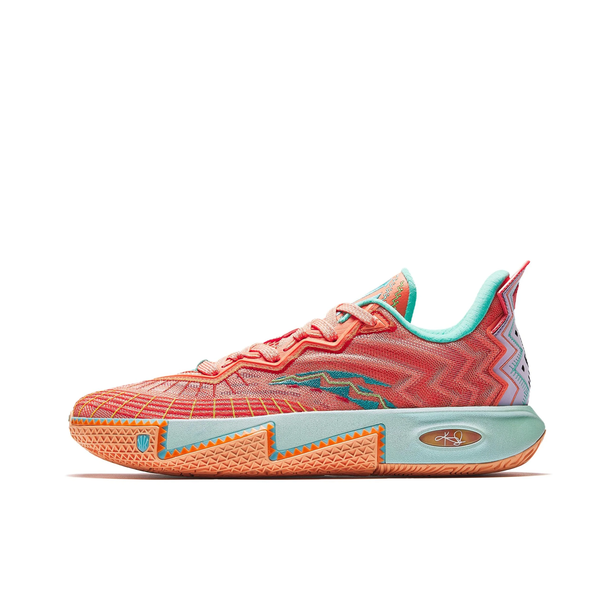 ANTA KAI 2 Basketball Shoes Men's Low Top Green Orange 112531111S-6