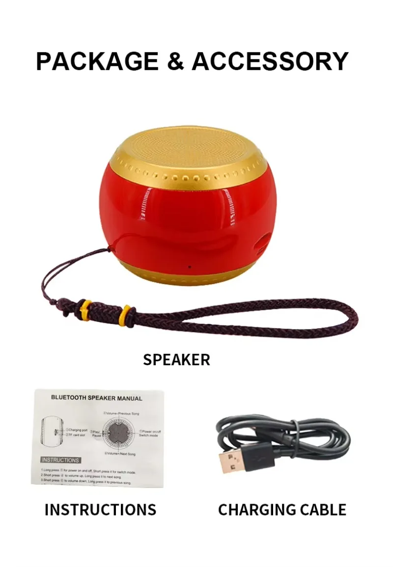 

Маленькая беспроводная Bluetooth-колонка в форме барабана с текстурой под дерево, поддерживает TF-карту